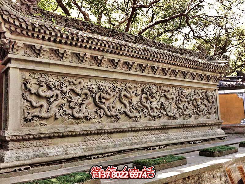 景區(qū)古建筑九龍壁壁畫雕塑 景區(qū)古建筑九龍壁壁畫雕塑