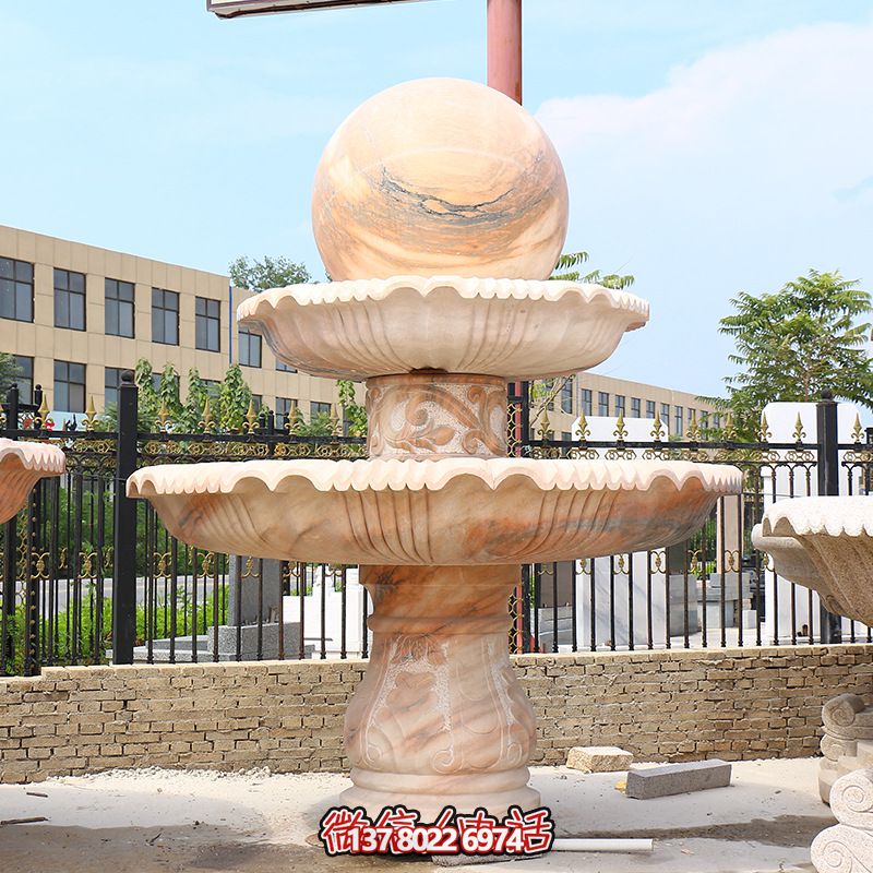 景區廣場大理石風水球噴泉雕塑 景區廣場大理石風水球噴泉雕塑